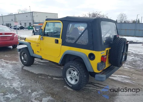 2000 Jeep Wrangler Sport from USA, damaged, VIN 1J4FA49SXYP743605